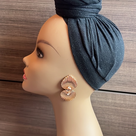 Metal Drop Earrings - Picture 4 of 4